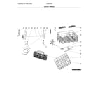 Frigidaire FDB2410HIB2A racks / hinges diagram