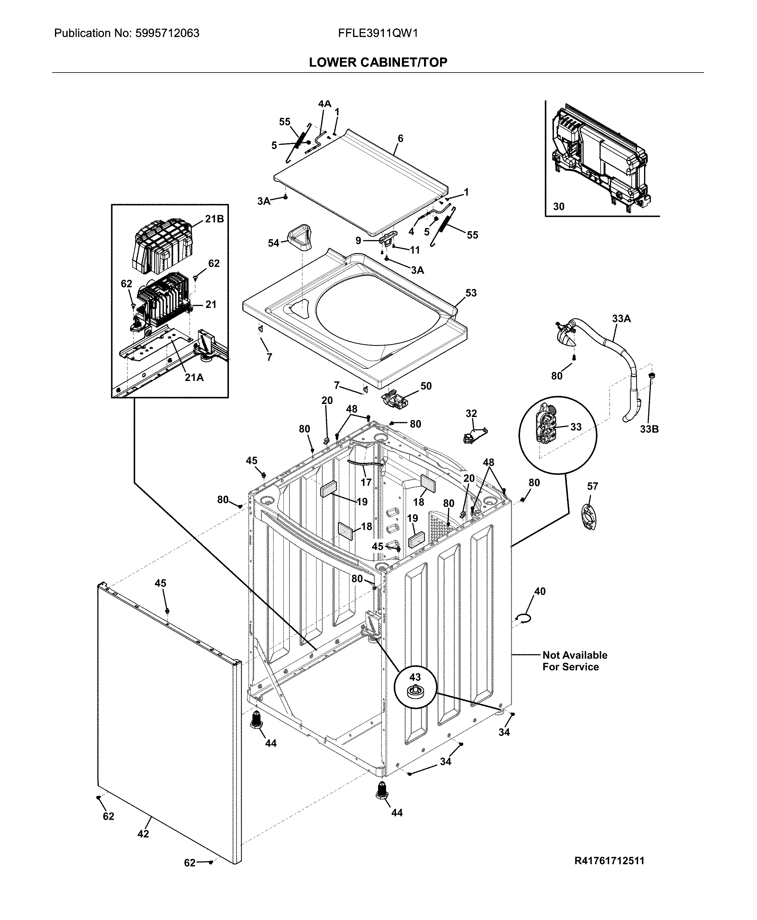 Lower cabinet/top