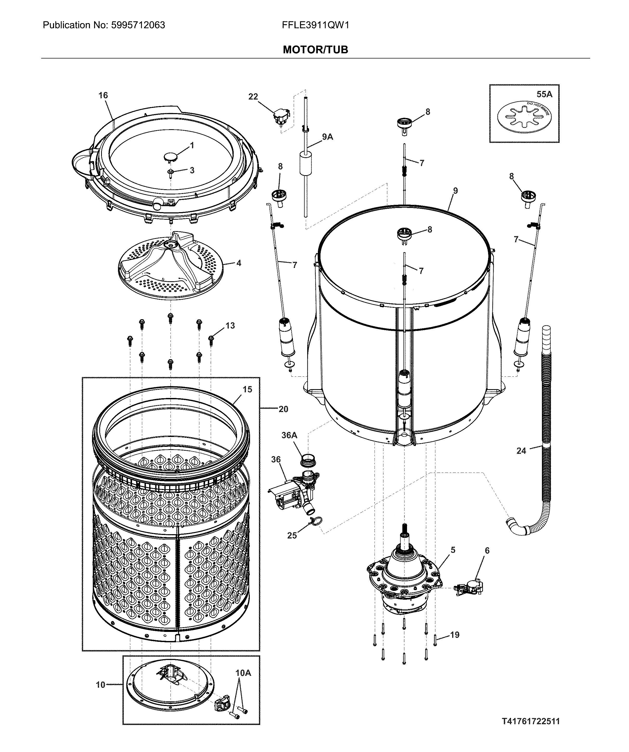 Motor/tub