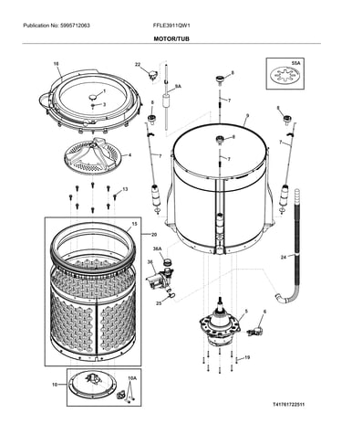 Motor/tub