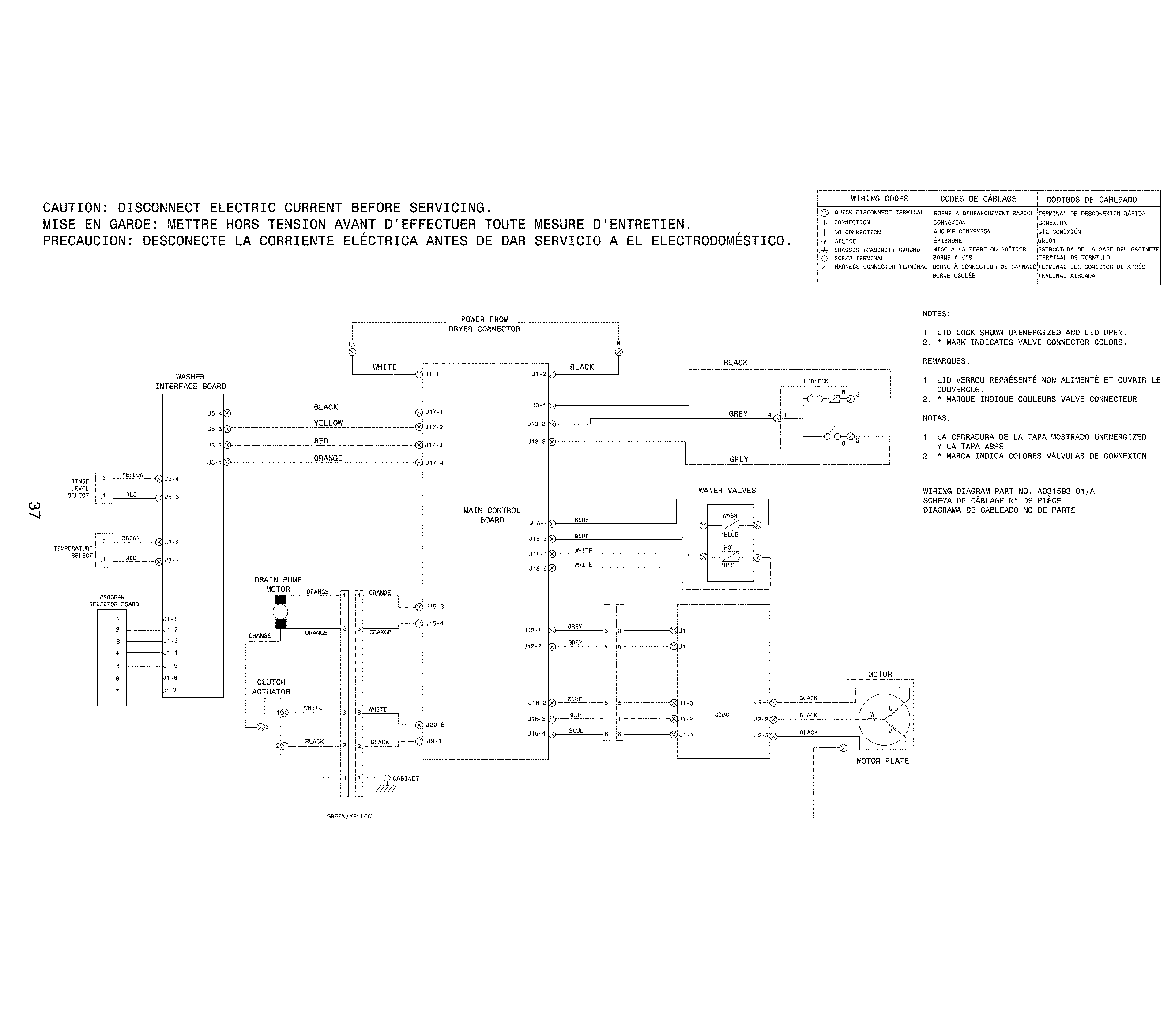 Wiring diagram washer