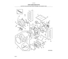 Kenmore 41761722511 upper cabinet/drum heater diagram
