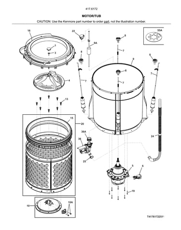 Motor/tub