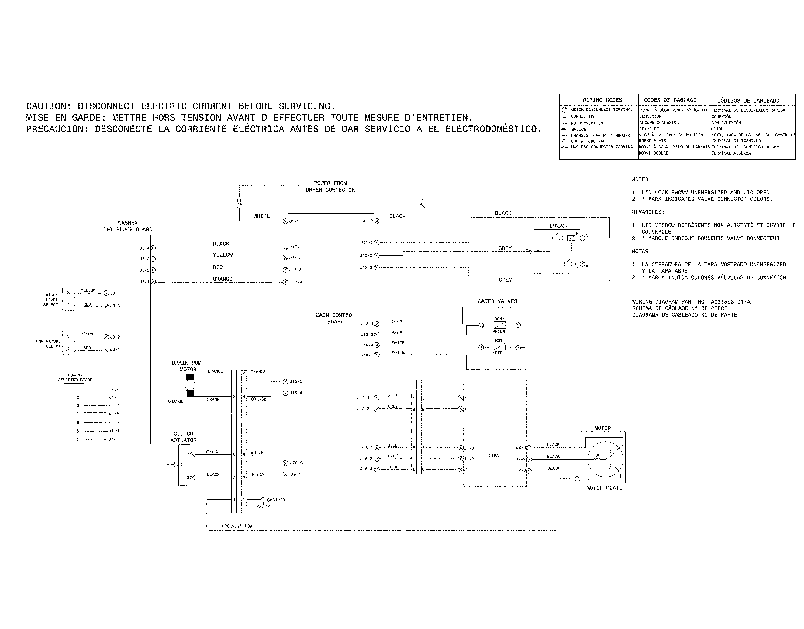 Wiring diagram washer