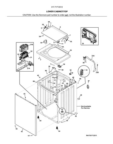 Lower cabinet/top