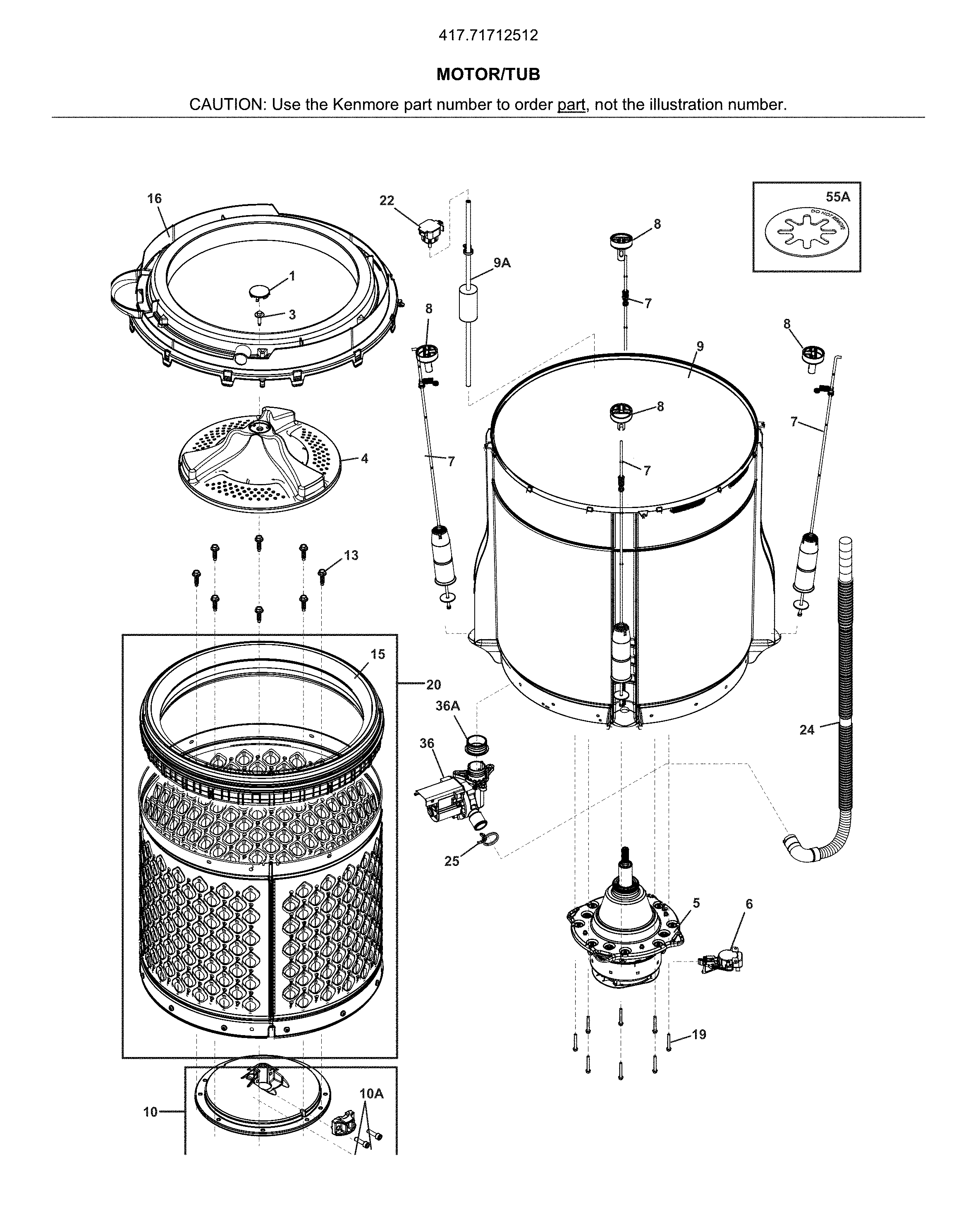 MOTOR/TUB