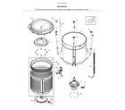 Kenmore 41771712512 motor/tub diagram