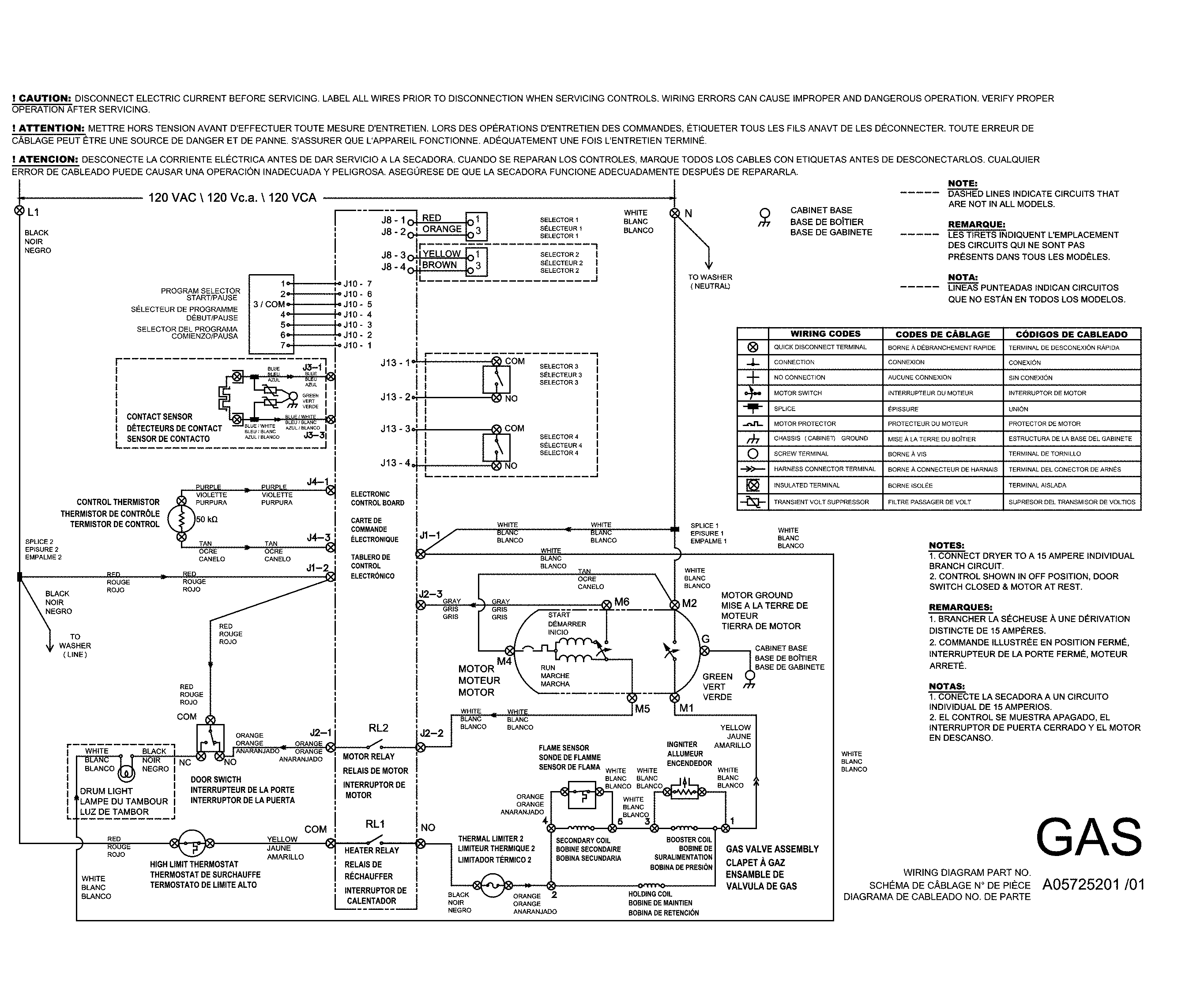 WIRING DIAGRAM DRYER