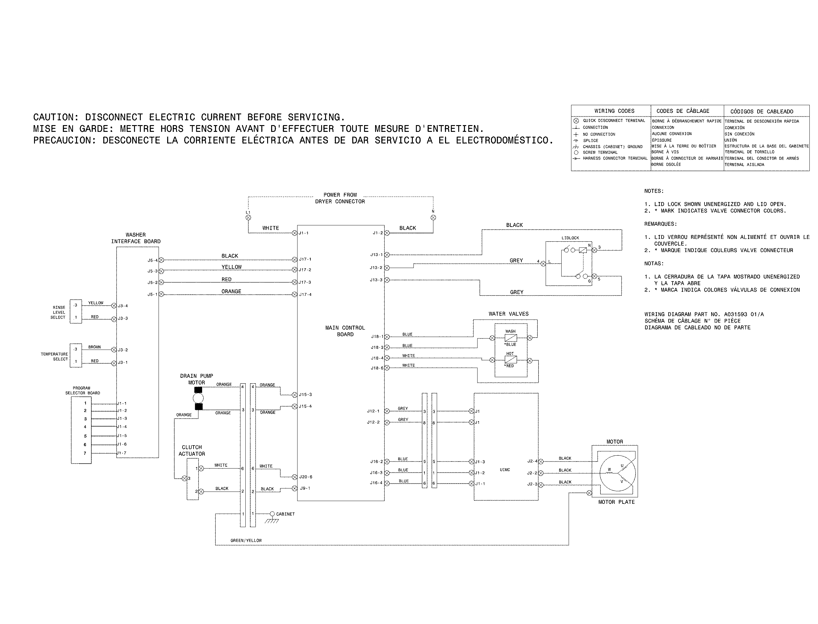 WIRING DIAGRAM WASHER