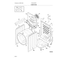 Frigidaire FFQG5100PW0 cabinet/drum diagram