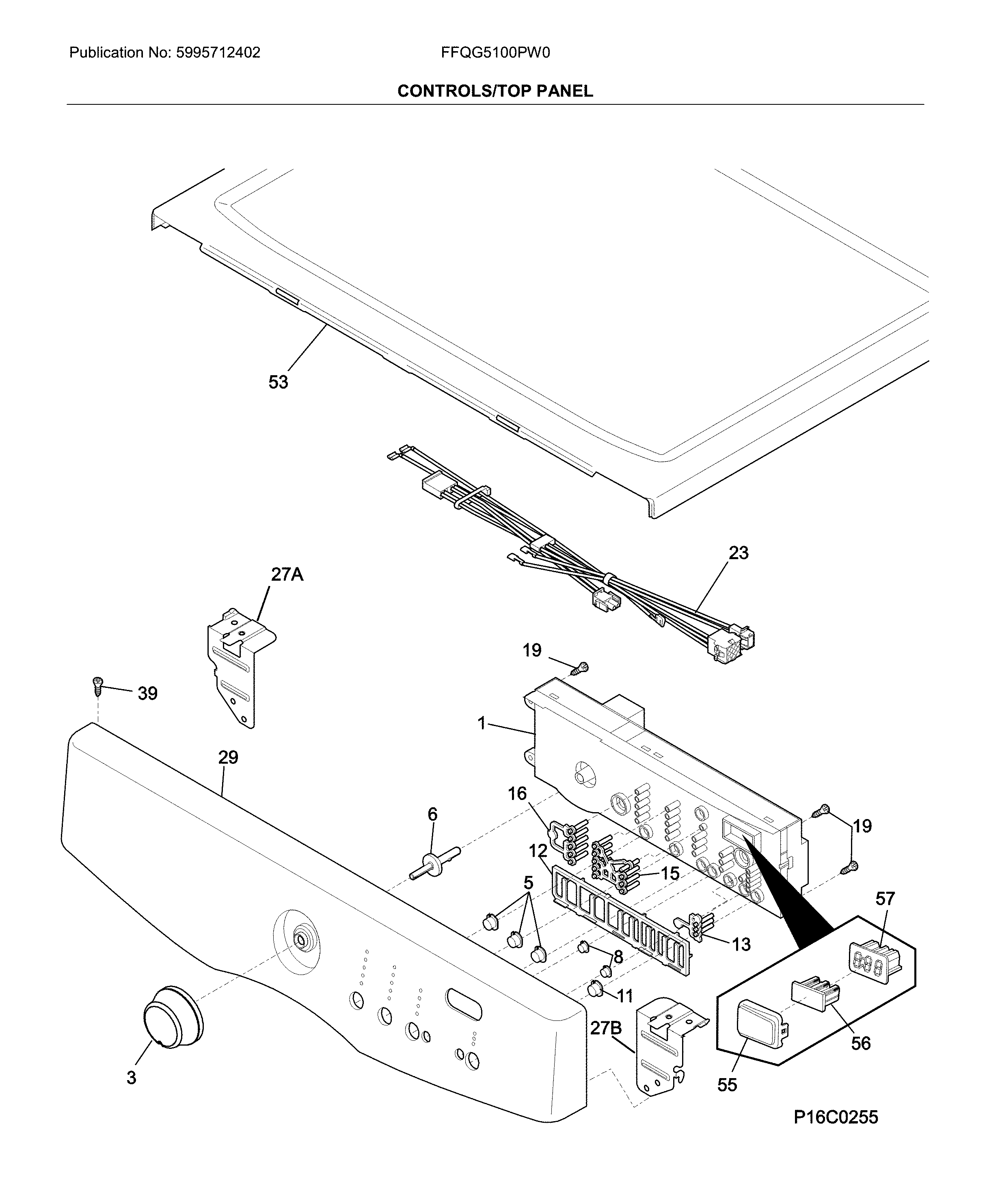 Controls/top panel