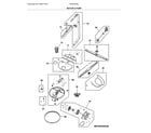 Frigidaire FGHD2455LW1A motor & pump diagram