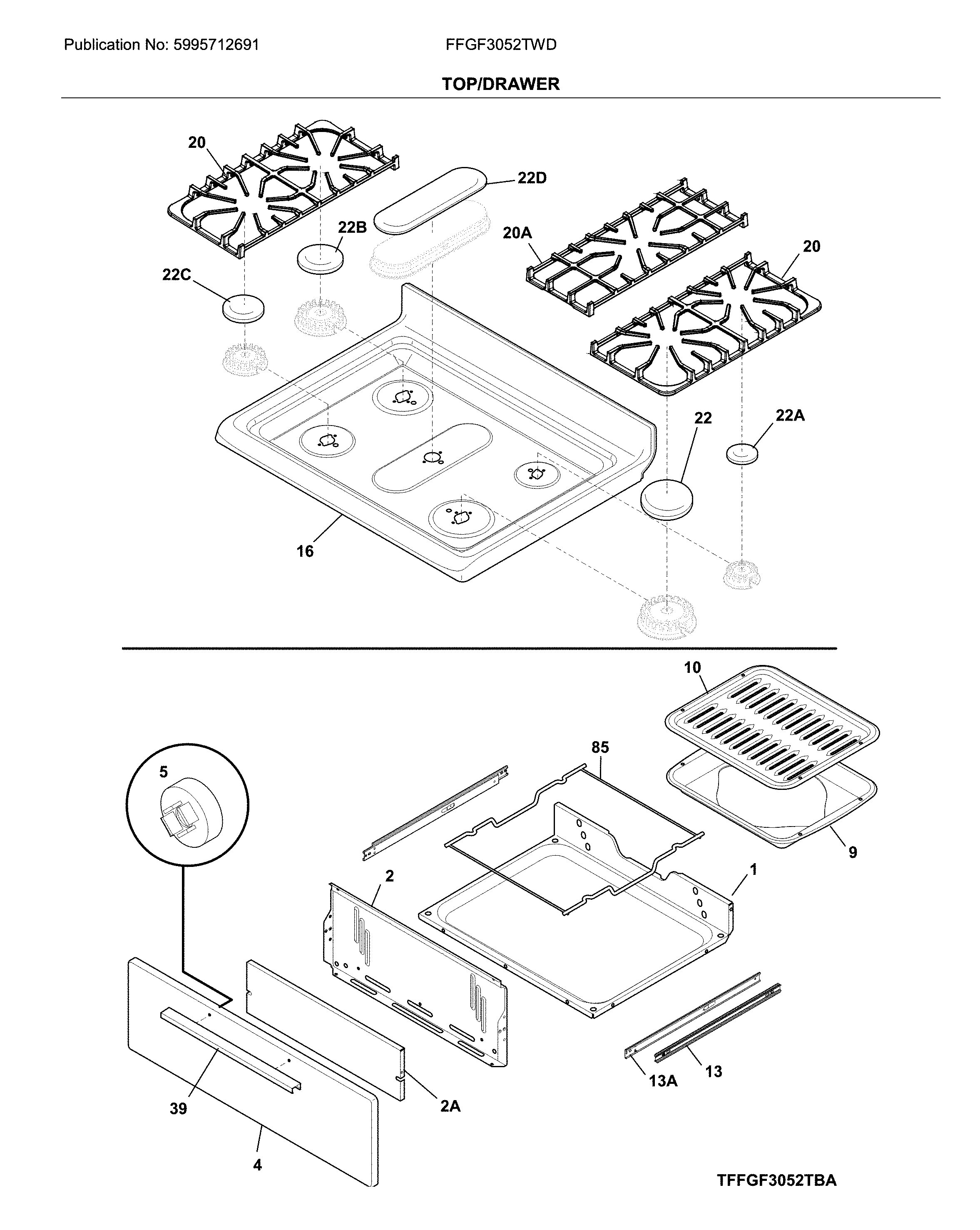 Top/drawer