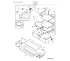 Frigidaire FFHB2750TD2 shelves diagram