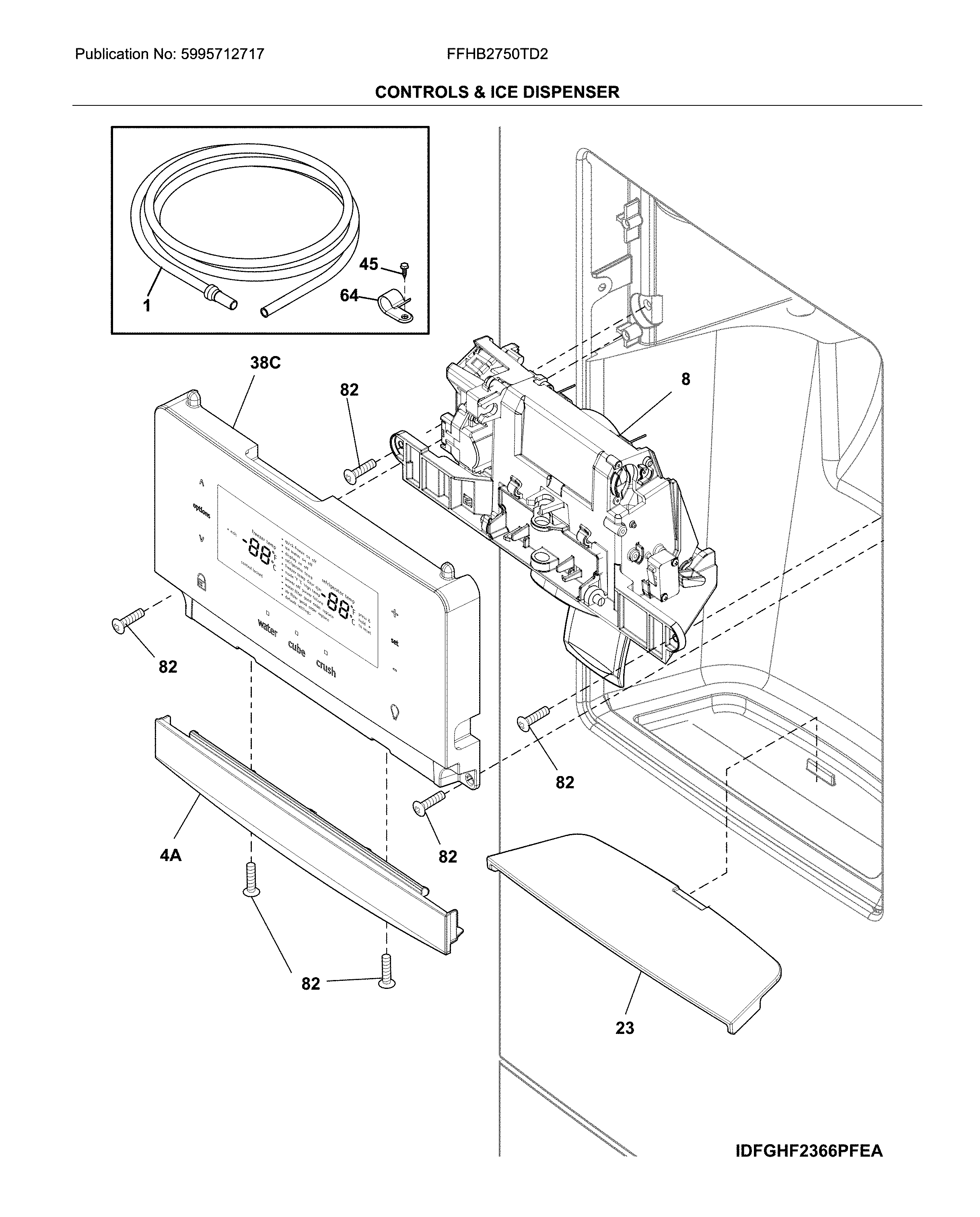CONTROLS & ICE DISPENSER