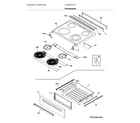 Frigidaire LFEH3051VFA top/drawer diagram