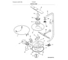 Frigidaire FFID2426TB0A motor & pump diagram