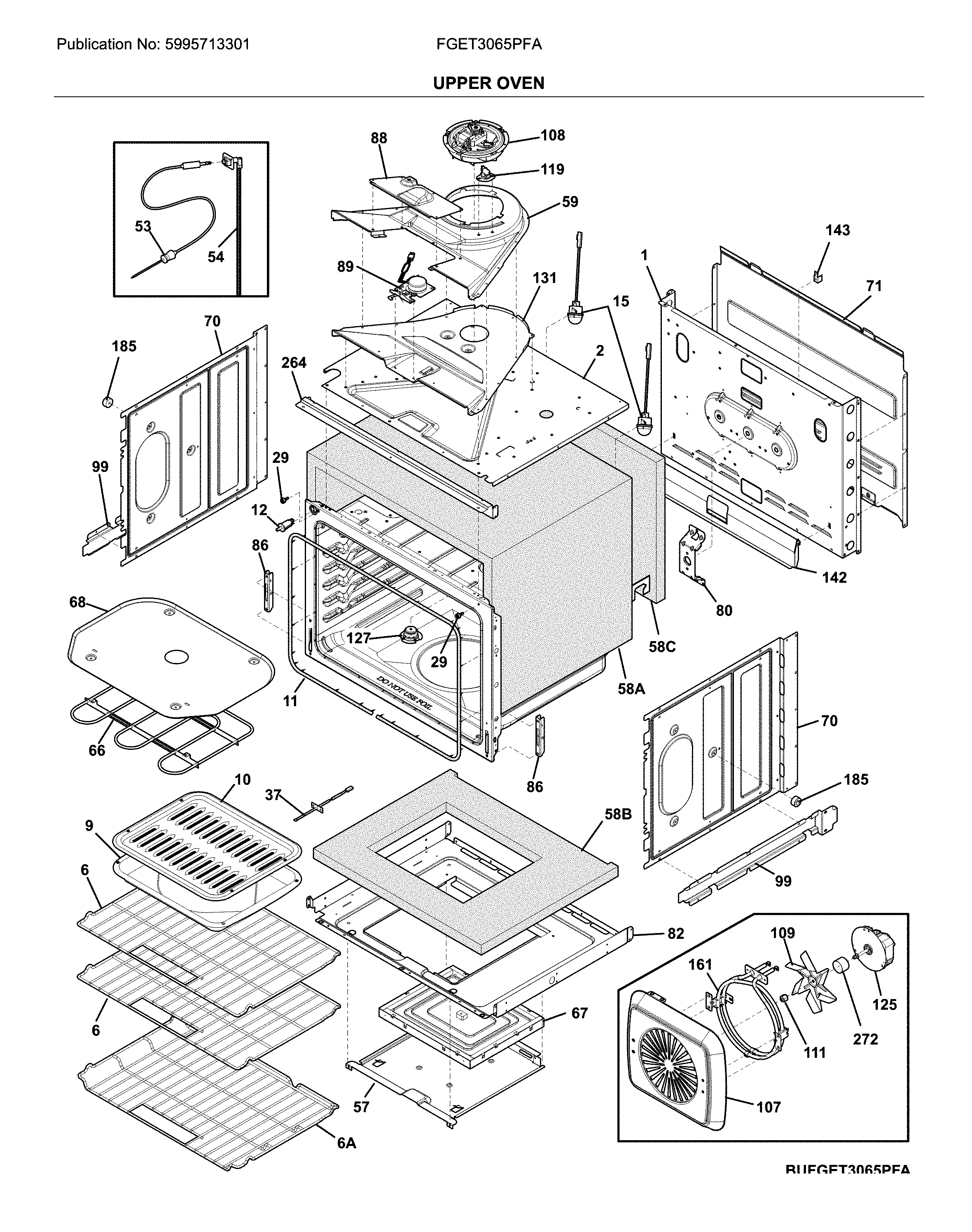 Upper oven
