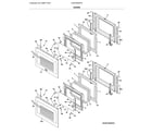 Frigidaire FGET3065PFC doors diagram