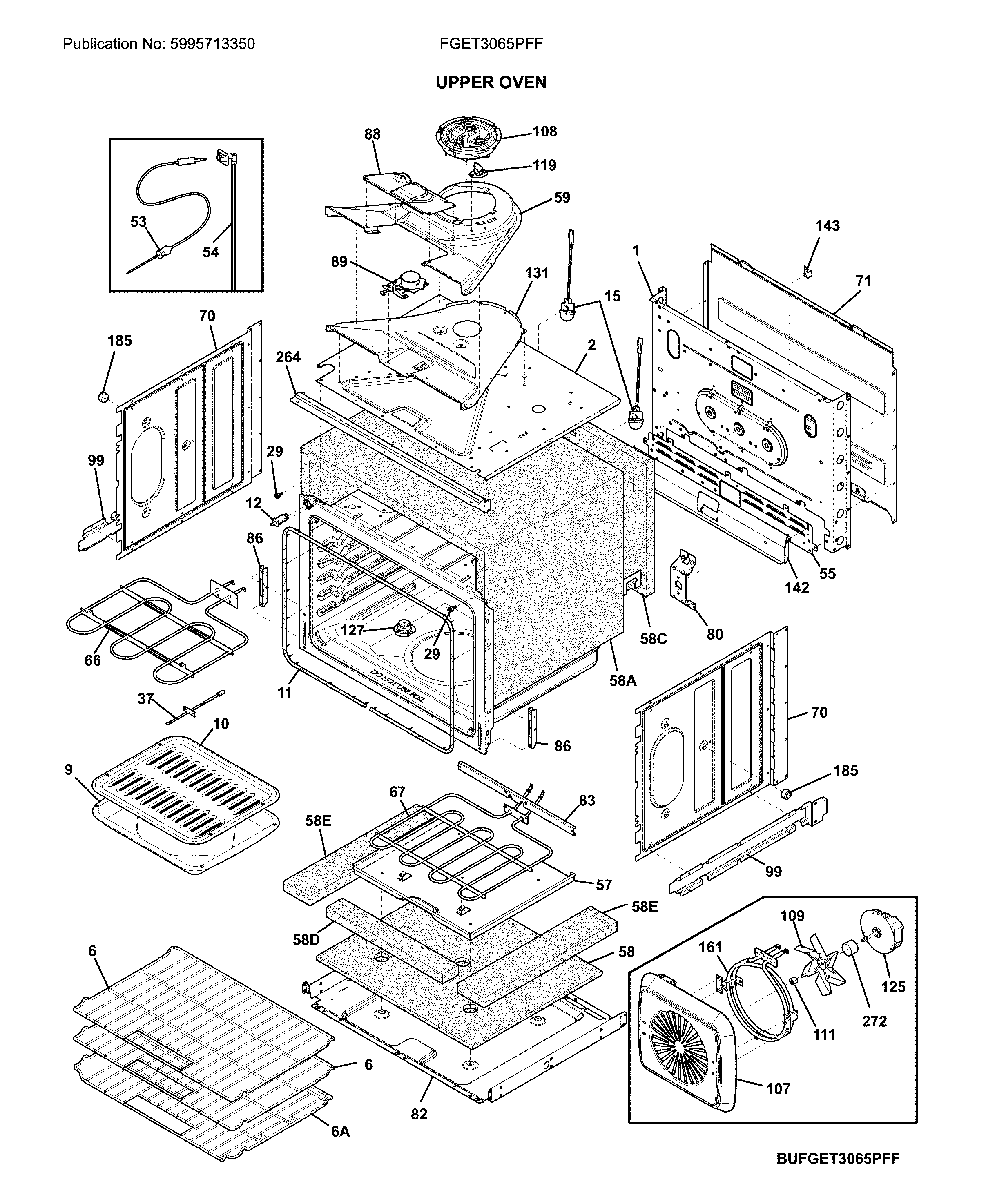 Upper oven