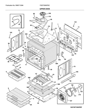 Upper oven