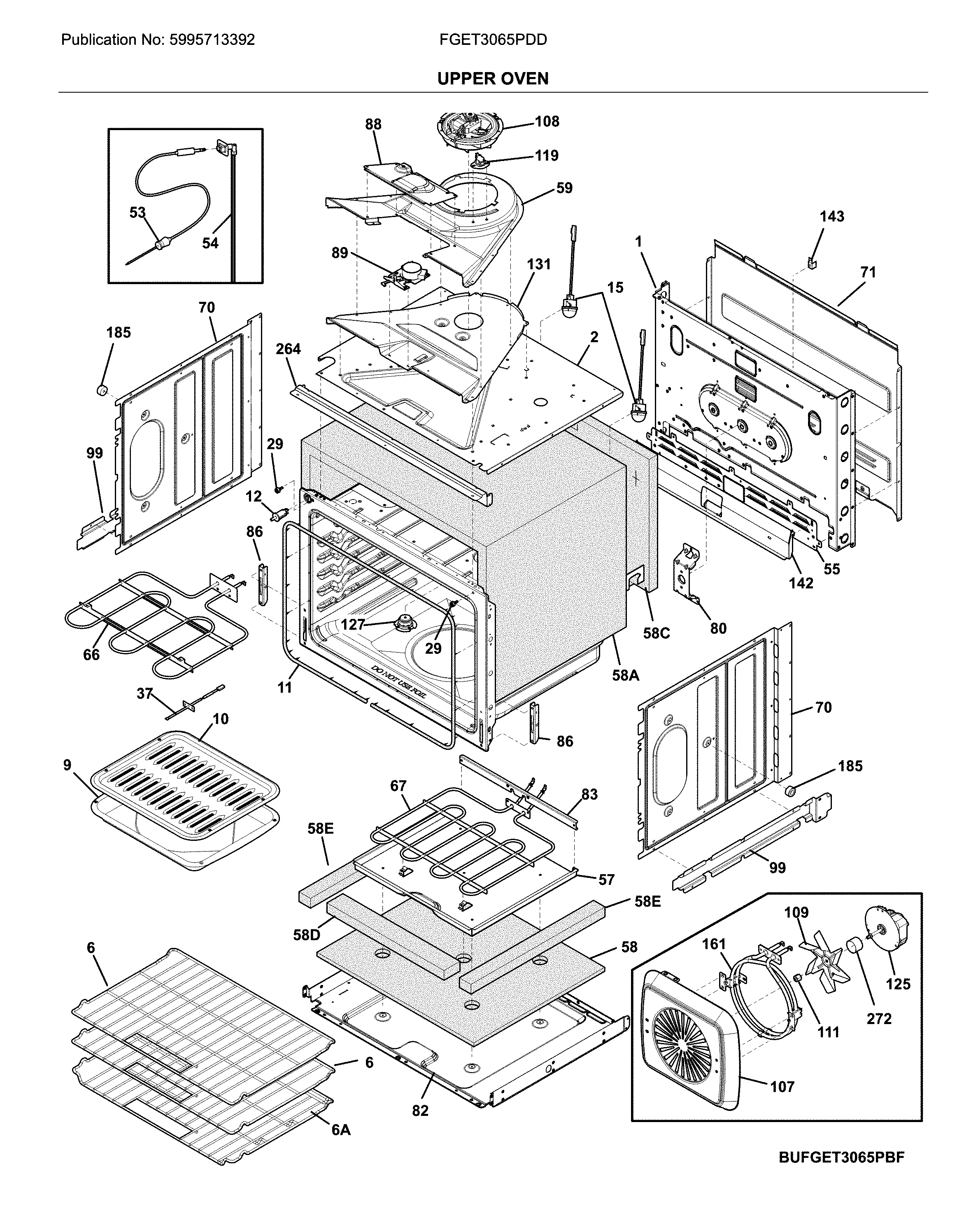Upper oven