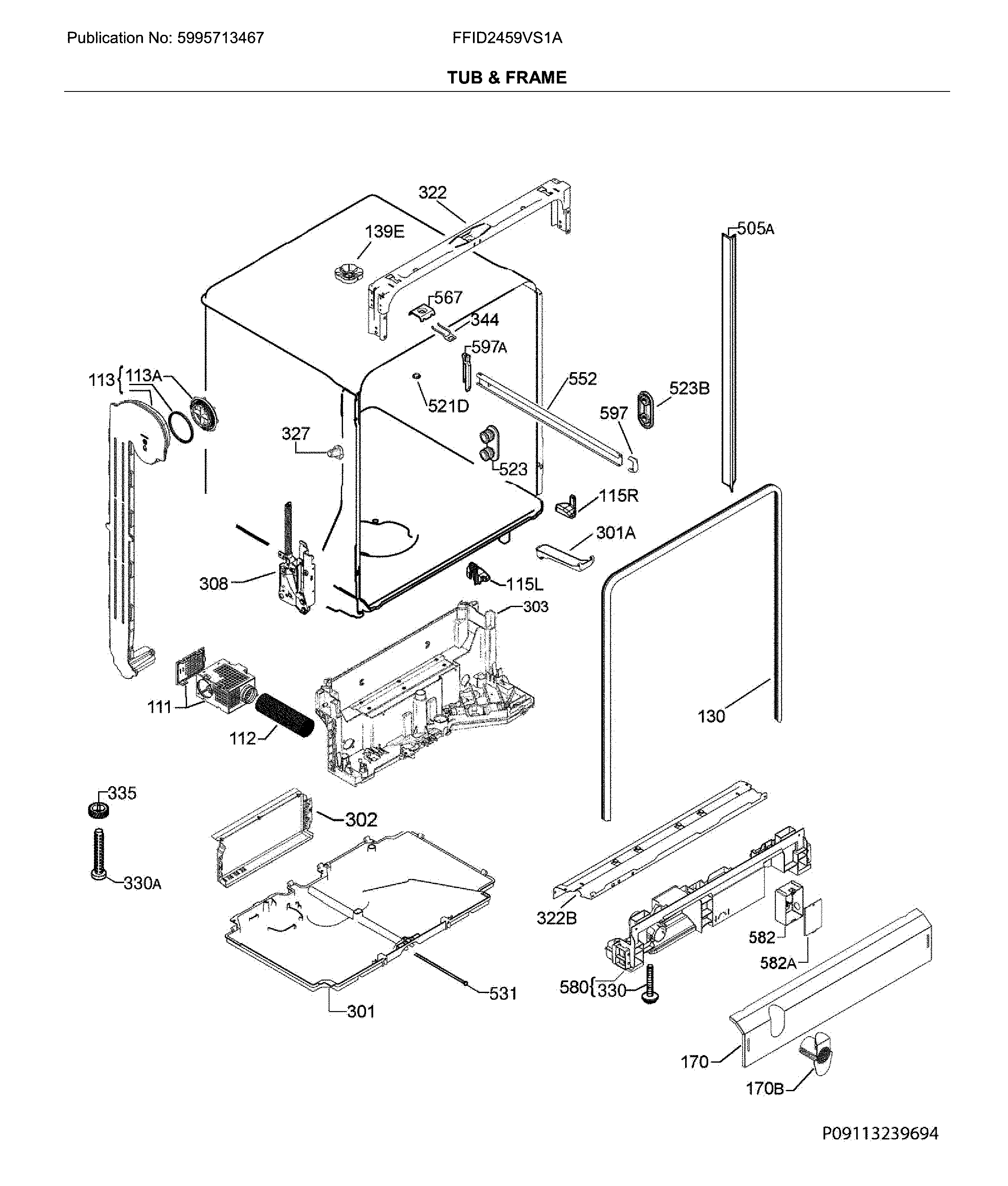 Tub & frame