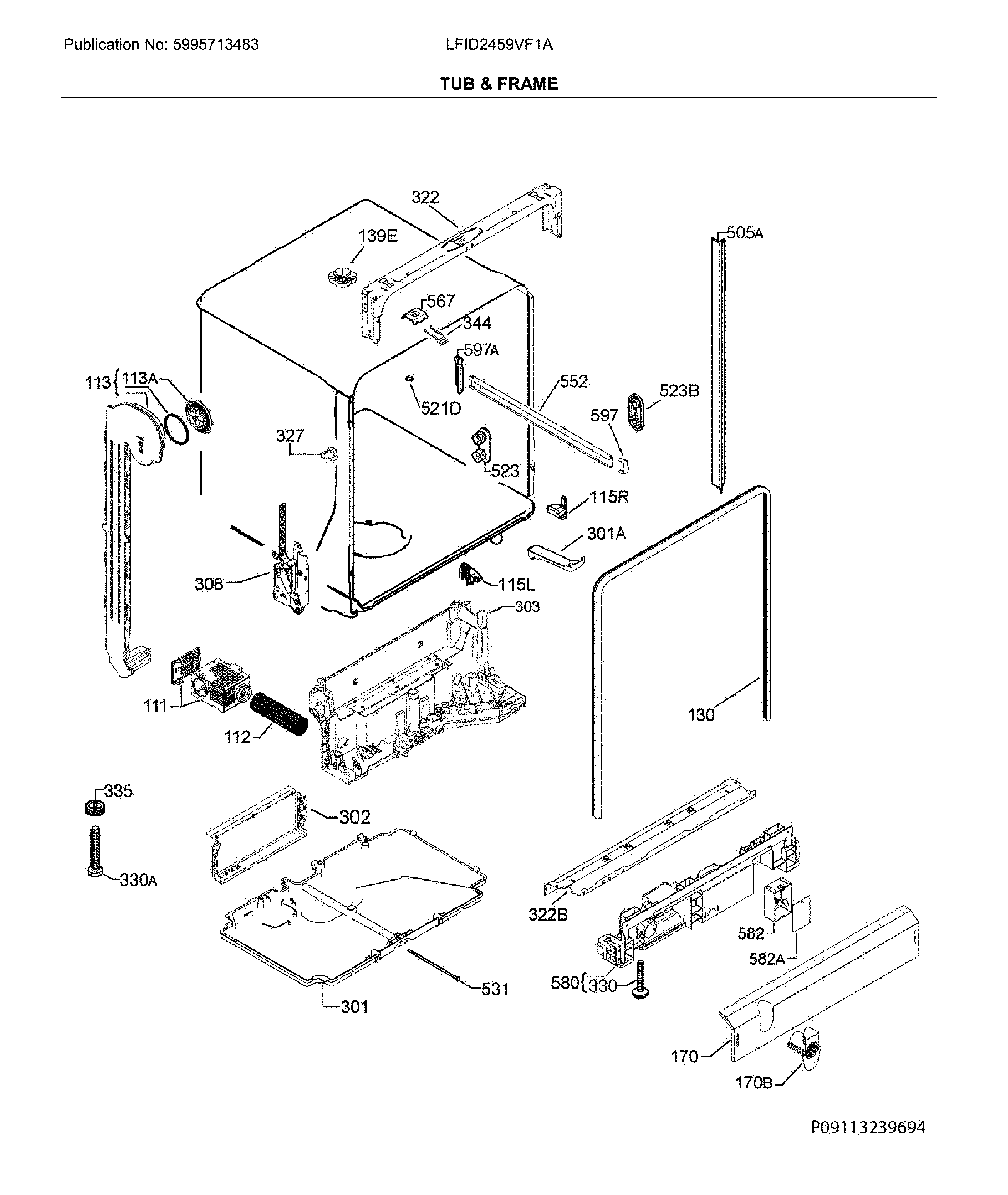 Tub & frame