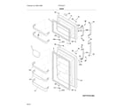 Frigidaire FFTR1821TB5 doors diagram