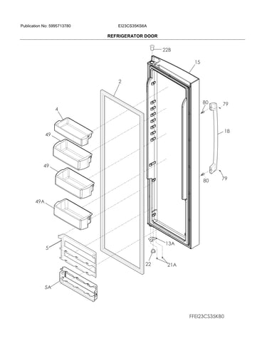 Refrigerator door