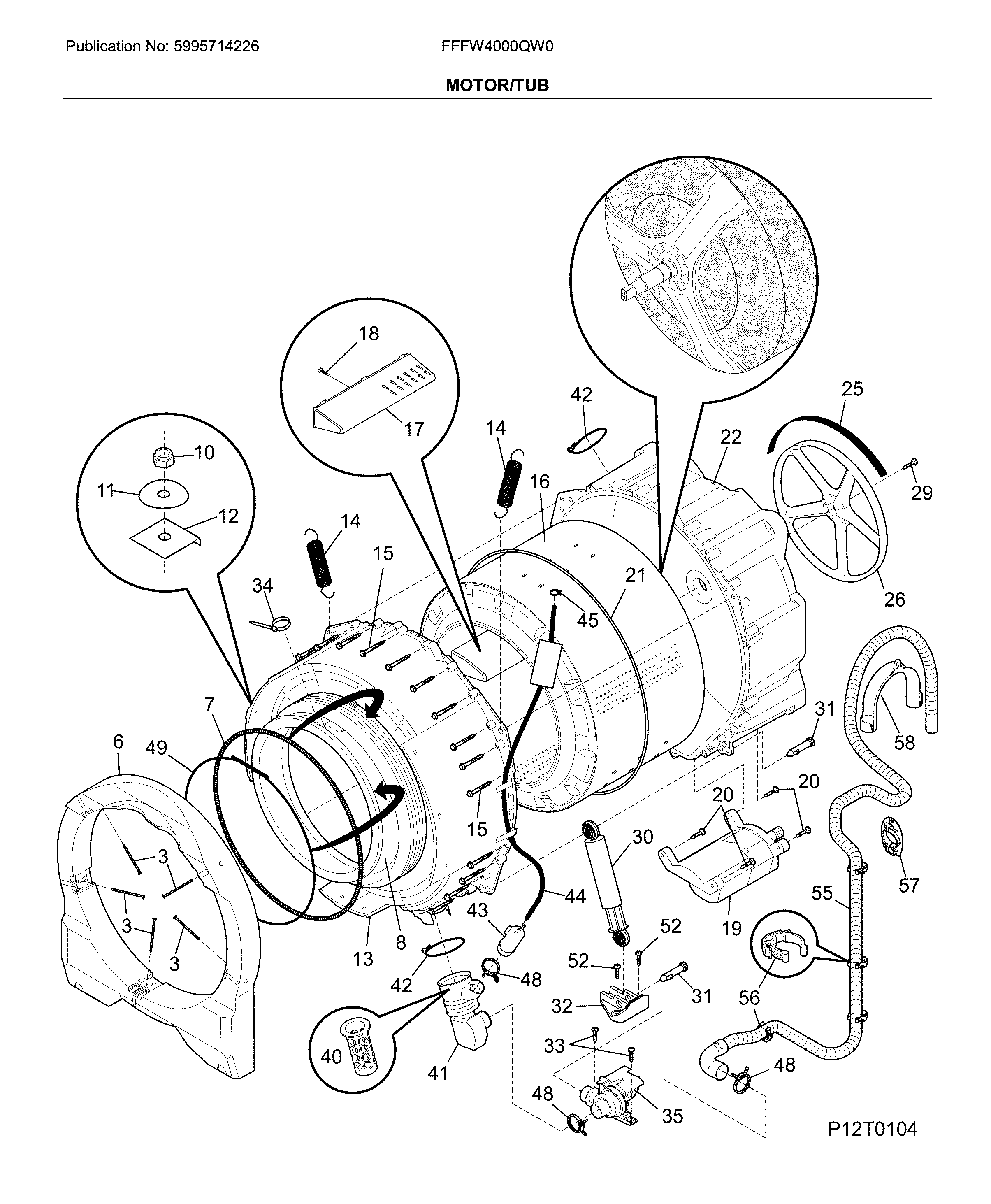 Motor/tub