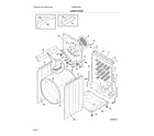 Electrolux EIED50LIW0 cabinet/drum diagram