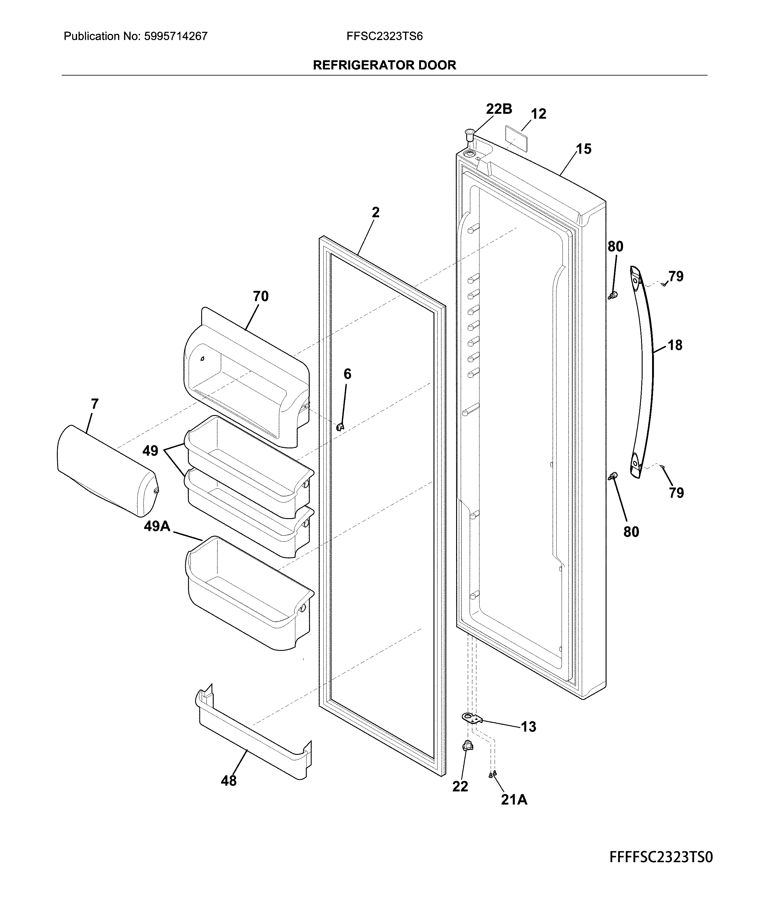 Refrigerator door