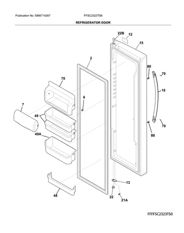 Refrigerator door