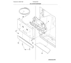 Frigidaire FFSC2323TS6 ice & water dispenser diagram