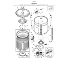 Kenmore 41761733811 motor/tub diagram
