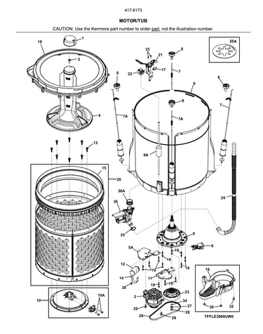 Motor/tub