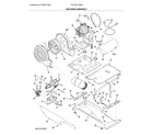 Frigidaire FFLG3911QW2 motor/blower/belt diagram