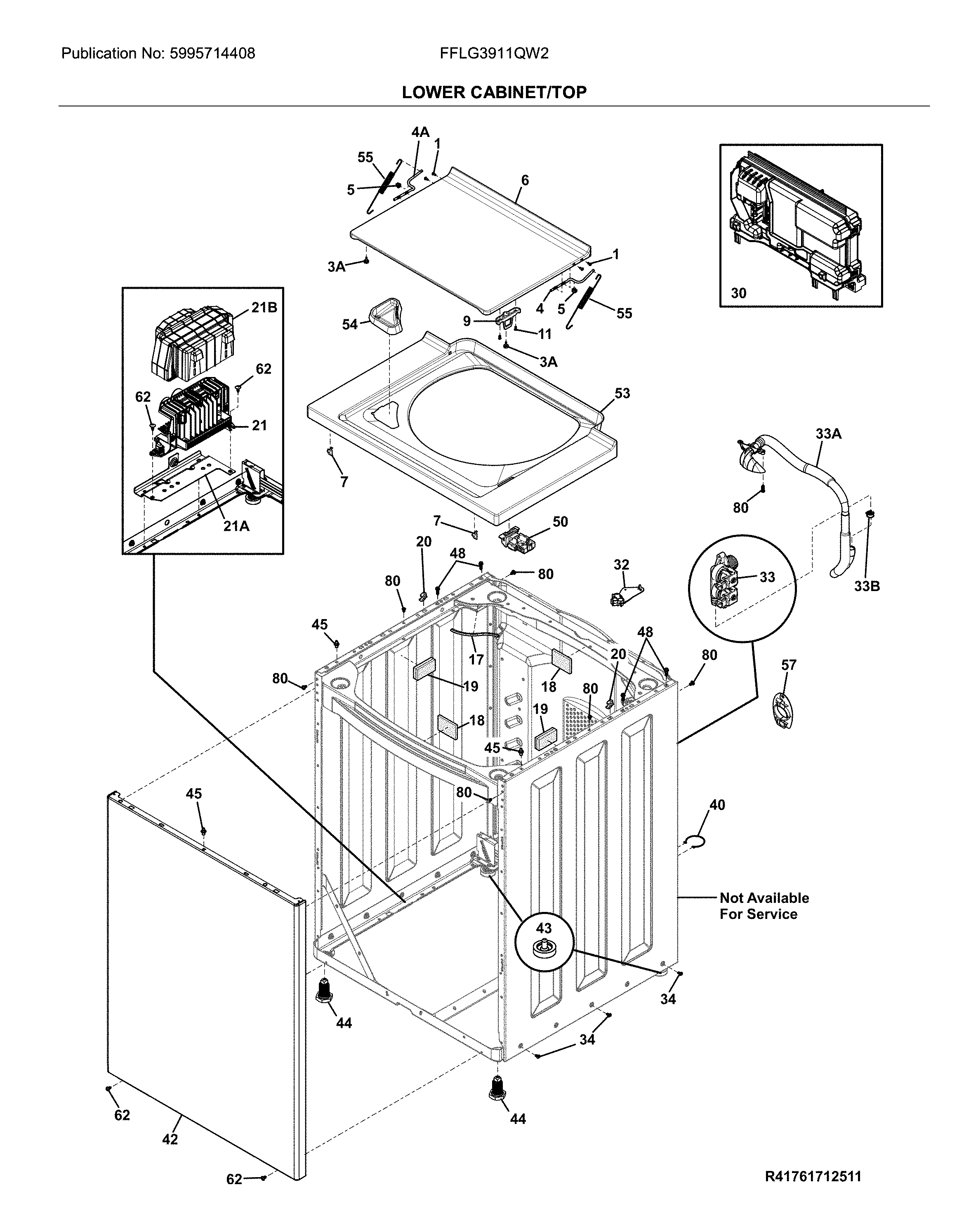 Lower cabinet/top