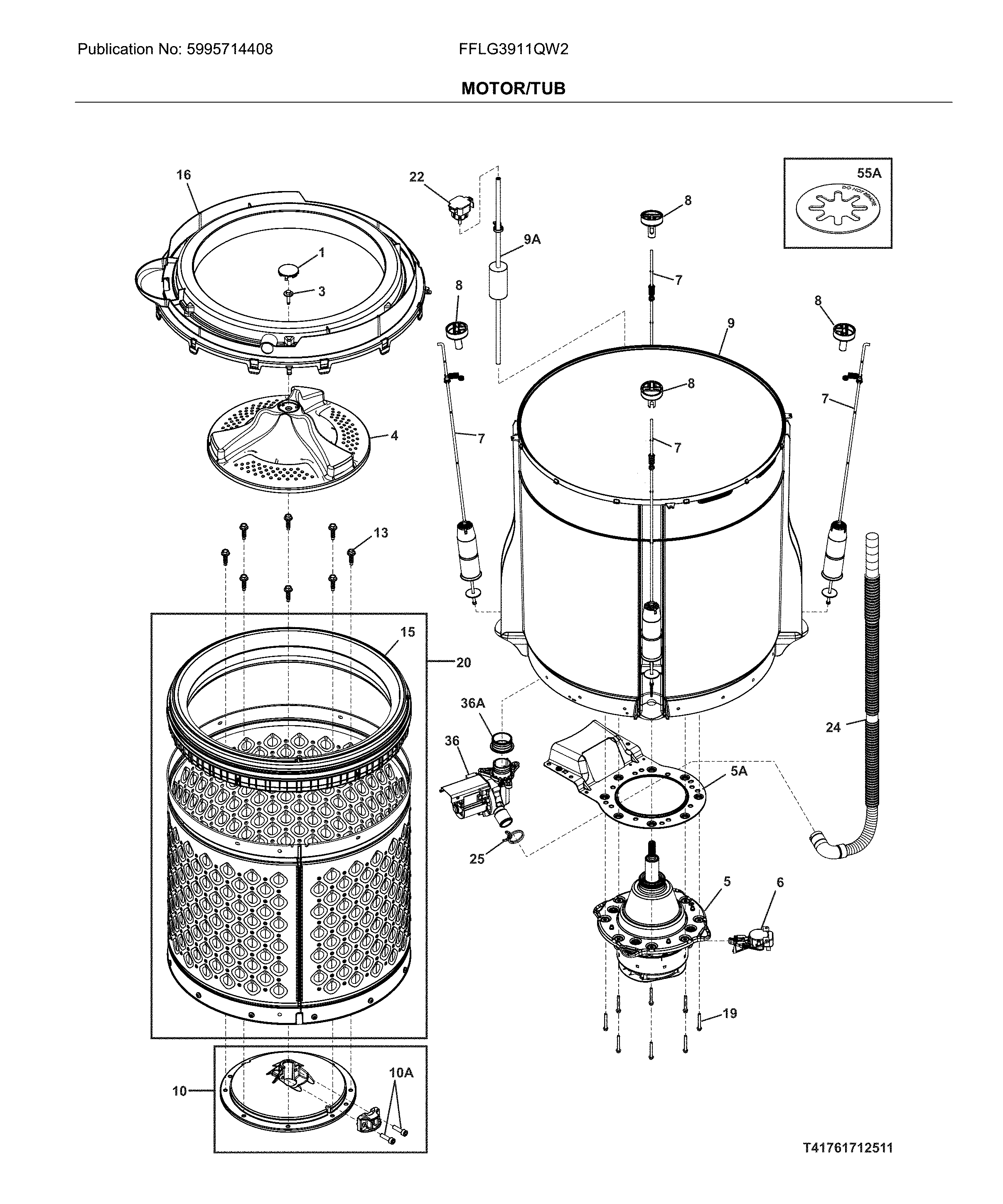 Motor/tub