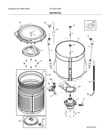 Motor/tub