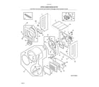 Kenmore 41771732811 upper cabinet/drum heater diagram