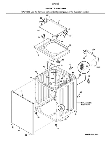 Lower cabinet/top