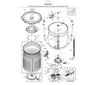 Kenmore 41771733811 motor/tub diagram