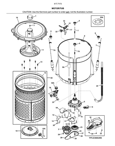 Motor/tub