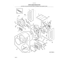 Kenmore 41771723512 upper cabinet/drum heater diagram