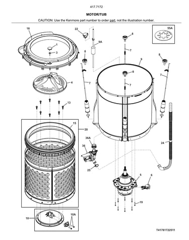 Motor/tub