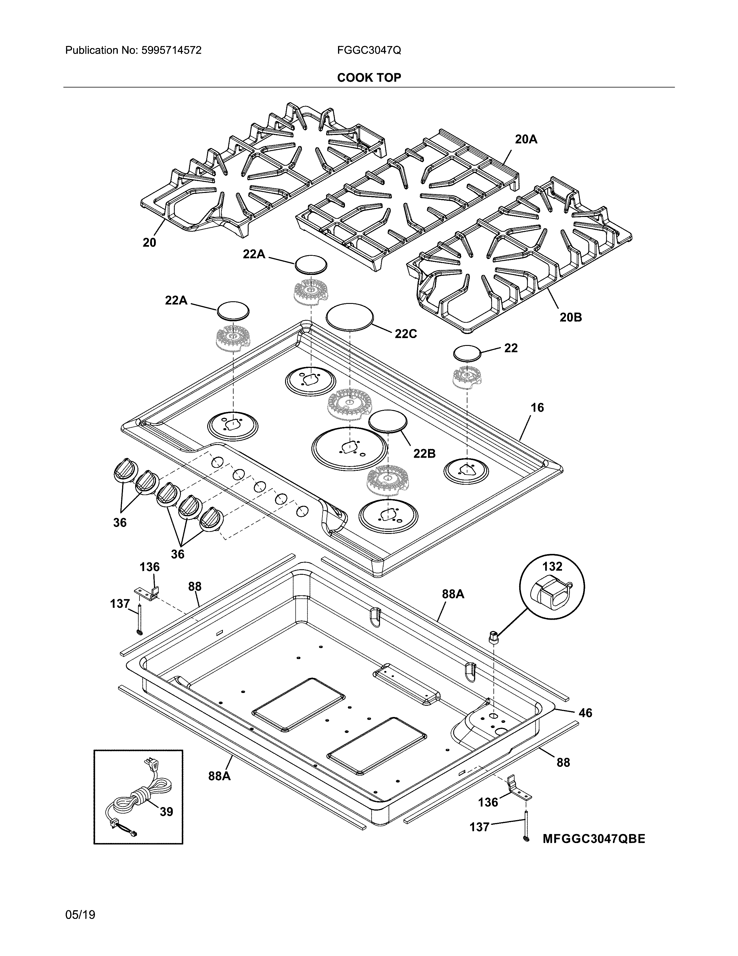 Cook top