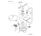 Frigidaire FFCD2413UW2A motor & pump diagram