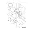 Frigidaire LGHB2869TD1 controls & ice dispenser diagram